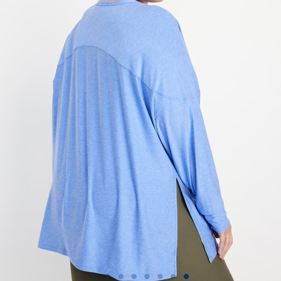 NWT OLD NAVY Cloud 94 Soft Long Sleeve Tunic Color: Blue Overall  SCELARGE - Picture 8 of 9
